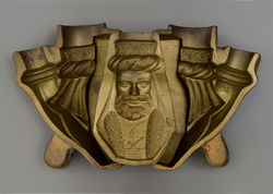 A press mould of a man with a turban