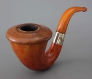 Gourd pipe with briar bowl insert
