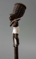 Negro with carrying basket