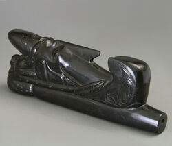 Totem pipe of the Haida