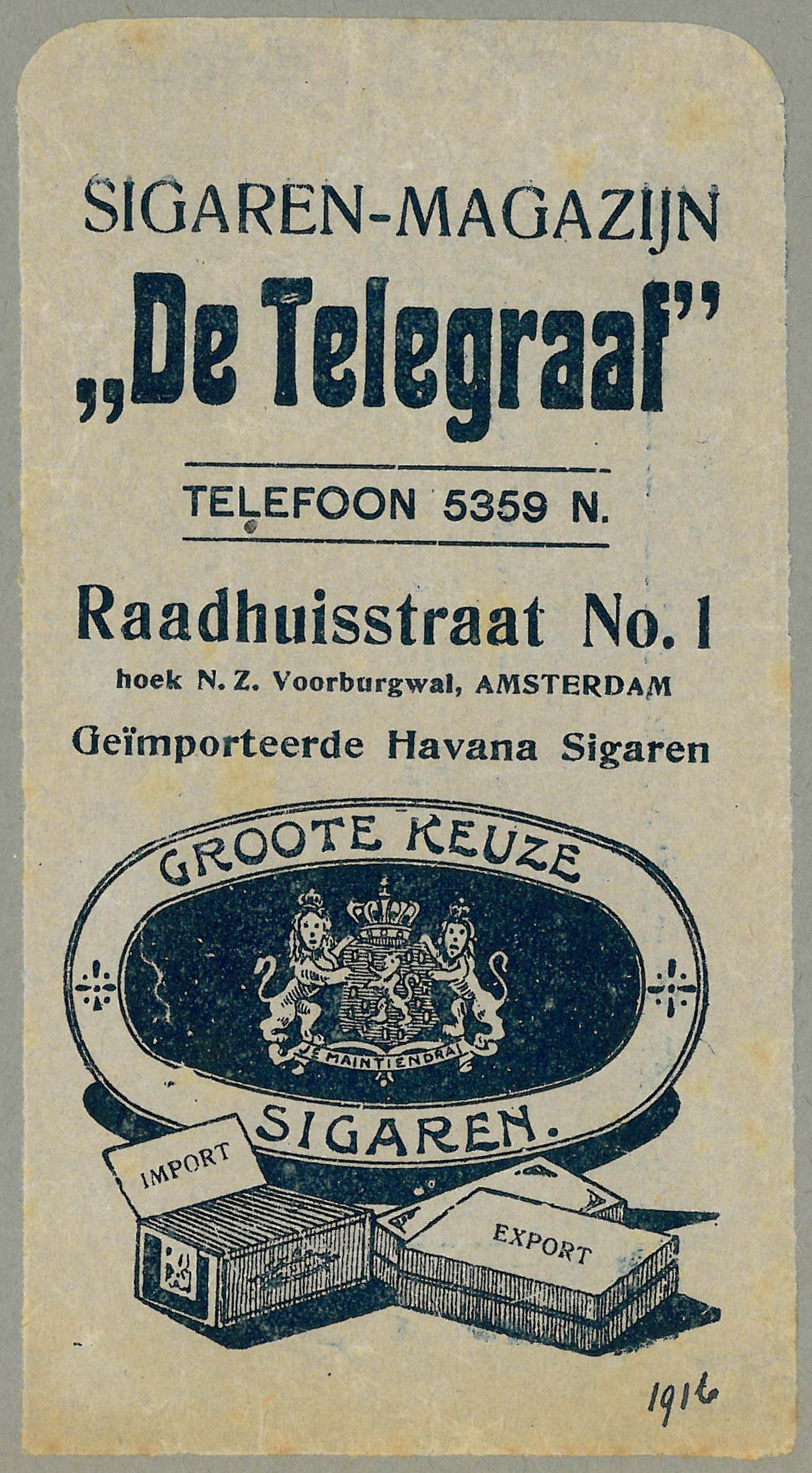74-26.928-amsterdam-cigar-bag-wapen-nederland-amsterdam