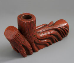 Tree stumps in a tobacco pipe