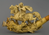 Cigar holder with hunting scene