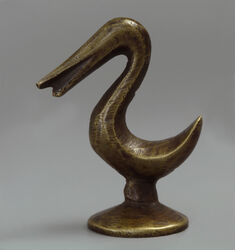 Cigarette snuffer with stylized bird