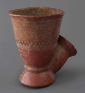 Funnel shaped pipe bowl from Nigeria