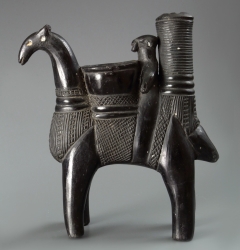 Zwartgebakken ruiter